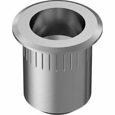 BSC PREFERRED 18-8 Stainless Steel Heavy-Duty Rivet Nut 5/16-18 Internal Thread .027-.15 Material Thickness, 5PK 97467A727